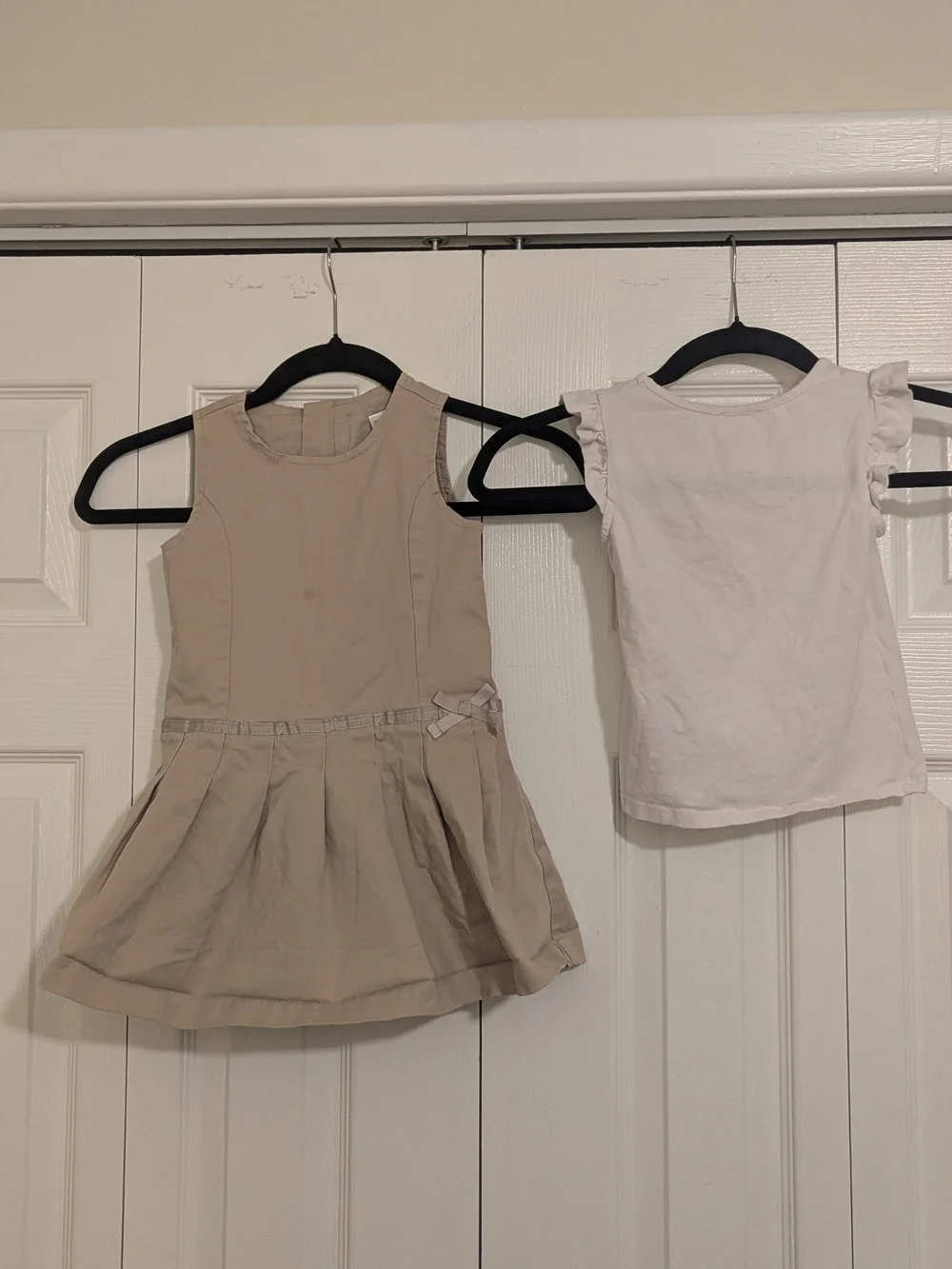 Gymboree Girls Uniform Jumper Dress & Shirt Set 3T